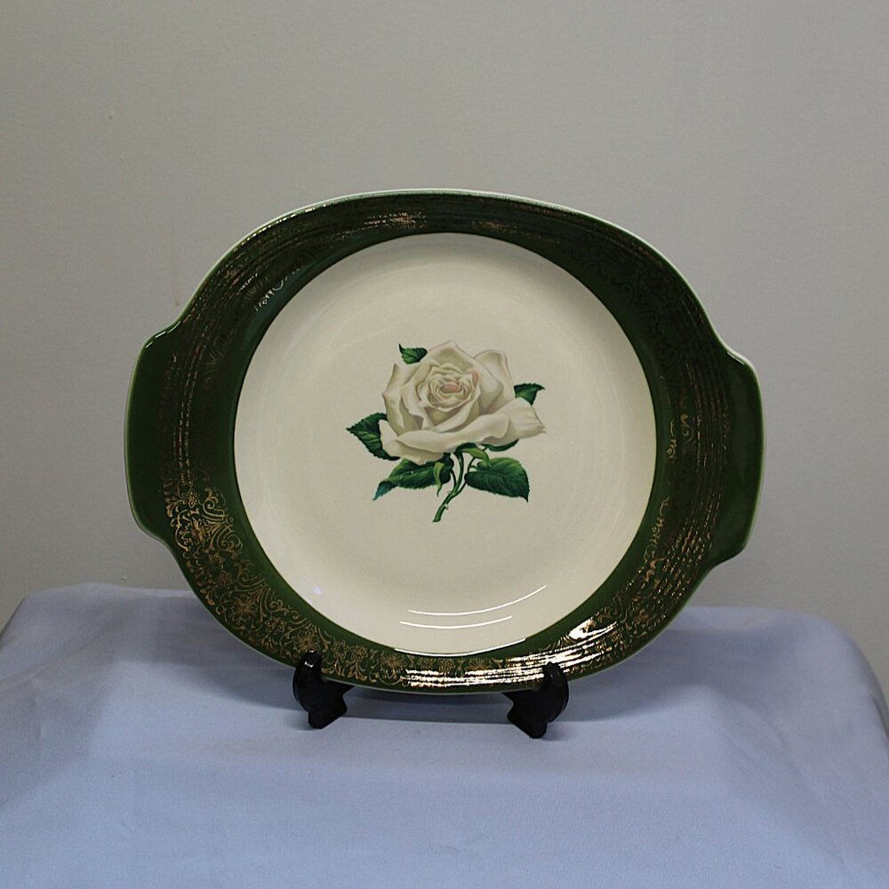 14" Oval Serving Platter Chateau Rose (Filigree 1TS350)